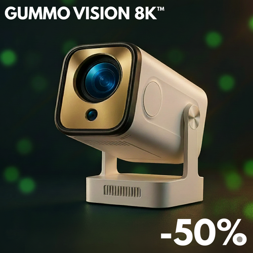 GUMMO VISION 8K™ – Smart Projektor z Wi‑Fi i Androidem