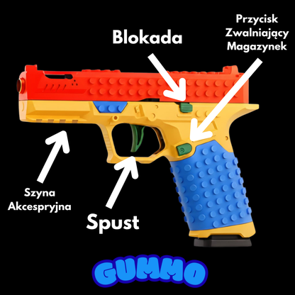 BRICZEK 2000 - Zabawkowy pistolet z klocków